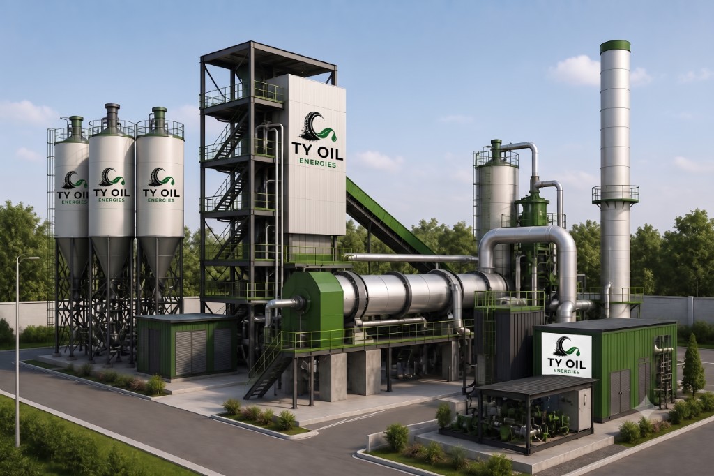 TY Oil Energies pyrolysis plant facility